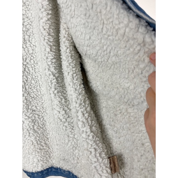 Vintage Pioneer Sherpa Trucker Jacket XXL Denim 90s - Picture 10 of 10